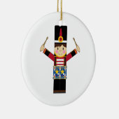 Nutcracker Soldier Spelling Drums Ornament (Rechts)