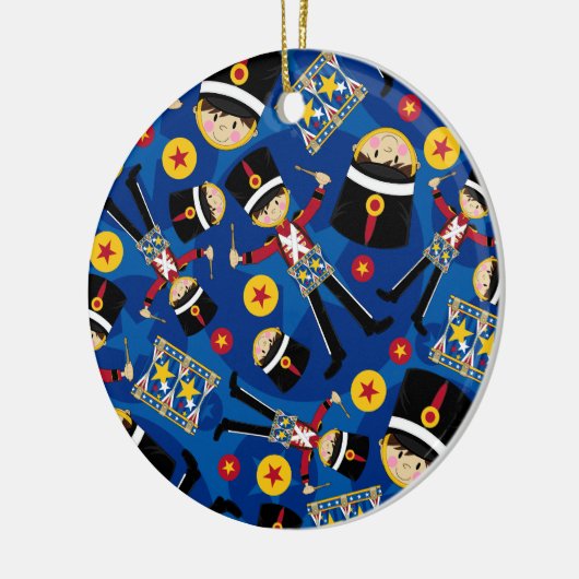 Nutcracker Soldier Spelling Drums Ornament (Links)