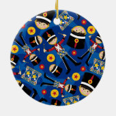 Nutcracker Soldier Spelling Drums Ornament (Achterkant)