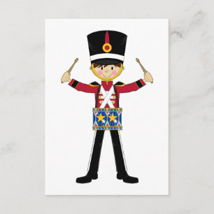 Nutcracker Soldier Spelling Drums RSVP-kaart RSVP Kaartje