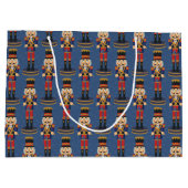 Nutcracker Speelgoed Soldier Drummer Blue Pattern Groot Cadeauzakje (Achterkant)