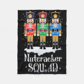 Nutcracker Squad Ballet Dance Christmas Xmas Light Fleece Deken (Voorkant)