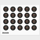Nutcracker Squad Ballet Dance Kerstmis Matking F Ronde Sticker (Vel)