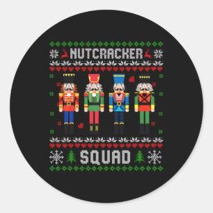 Nutcracker Squad Ballet Dance Kerstmis Matking F Ronde Sticker