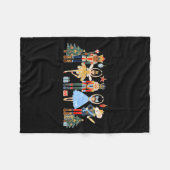 Nutcracker Squad Ballet Dance Matching Family Chri Fleece Deken (Voorkant (Horizontaal))