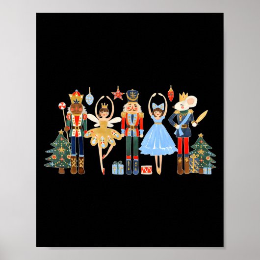Nutcracker Squad Ballet Dance Matching Family Chri Poster (Voorkant)