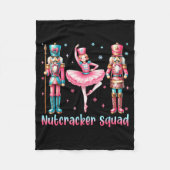 Nutcracker Squad Ballet Dance Merry Christmas Wome Fleece Deken (Voorkant)