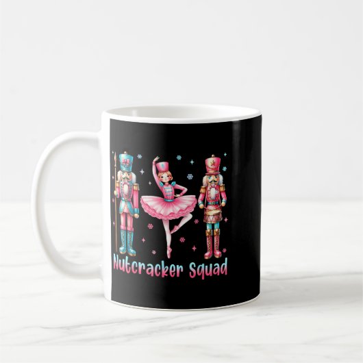 Nutcracker Squad Ballet Dance Merry Christmas Wome Koffiemok (Links)