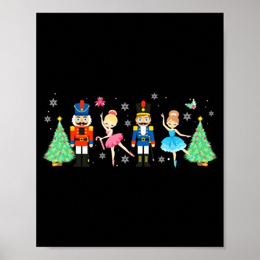 Nutcracker Squad Ballet Dance Merry Christmas Wome Poster (Voorkant)