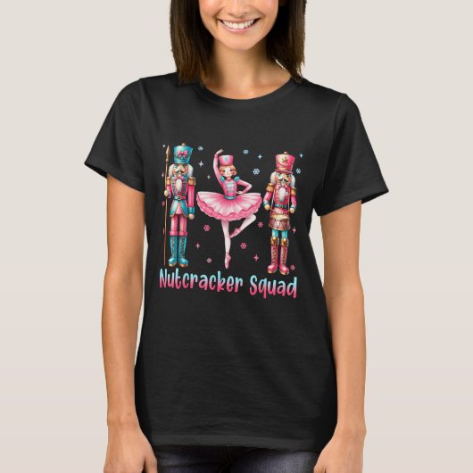 Nutcracker Squad Ballet Dance Merry Christmas Wome T-shirt (Voorkant)