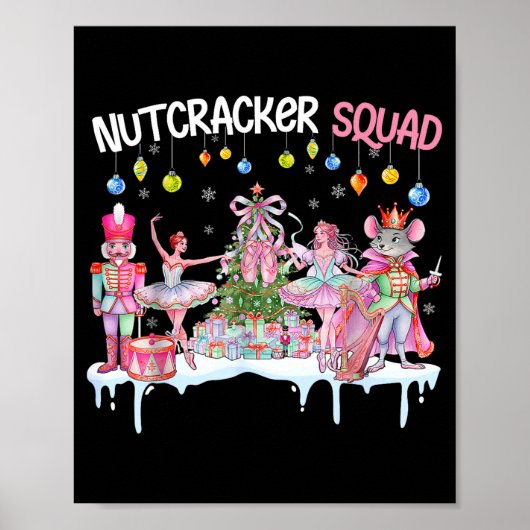 Nutcracker Squad Christmas Nk Ballet Sugar Plum Fa Poster (Voorkant)