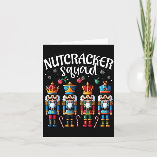Nutcracker Squad Pajama Merry Christmas Toddler Bo Kaart (Voorkant)