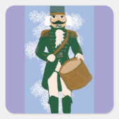 Nutcracker Square Sticker Frosted Blue (Voorkant)