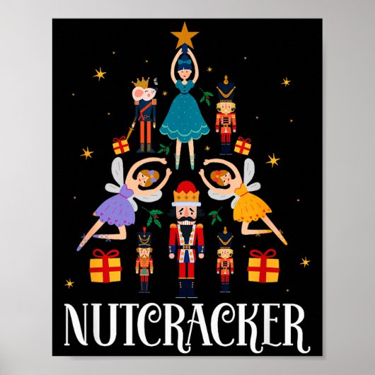 Nutcracker Sugar Fairy Plum Christmas - Nutcracker Poster (Voorkant)
