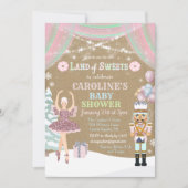 Nutcracker Sugar Plum Baby shower Invitation (Devant)