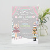 Nutcracker Sugar Plum Baby shower Invitation (Debout devant)