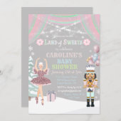 Nutcracker Sugar Plum Baby shower Invitation (Devant / Derrière)