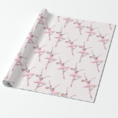 Nutcracker Sugar Plum Fairy Ballerina Pattern Cadeaupapier (Uitgerold)