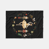 Nutcracker Sugar Plum Fairy Winter Birthday Baby Fleece Deken (Voorkant (Horizontaal))