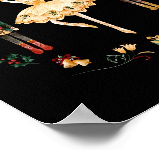 Nutcracker Sugar Plum Fairy Winter Birthday Baby Poster (Hoek)