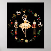 Nutcracker Sugar Plum Fairy Winter Birthday Baby Poster (Voorkant)