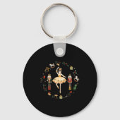 Nutcracker Sugar Plum Fairy Winter Birthday Baby Sleutelhanger (Voorkant)