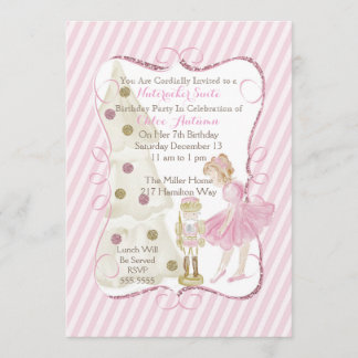 Nutcracker Suite Invitation Kaart