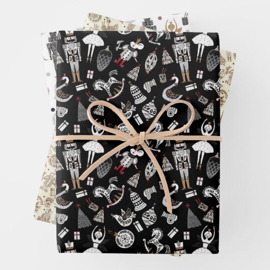 Nutcracker Suite Trio Papier d'enveloppement de No (En situation)