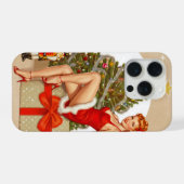 Nutcracker Sweet Retro Pinup Christmas iPhone Case Hoesje (Achterkant horizontaal)