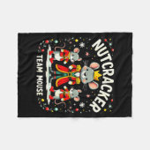 Nutcracker Team Mouse Christmas Ballet Gift Merry Fleece Deken (Voorkant (Horizontaal))