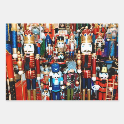 Nutcracker Toss Christmas Candy 3  Inpakpapier Vel (Voorkant 2)