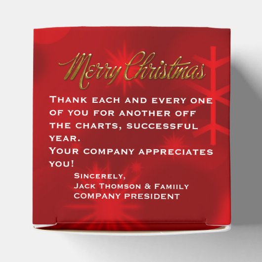 Nutcracker Trio-PARTY FAVOR BOX, stijl van vierkan Bedankdoosjes (Bovenkant)