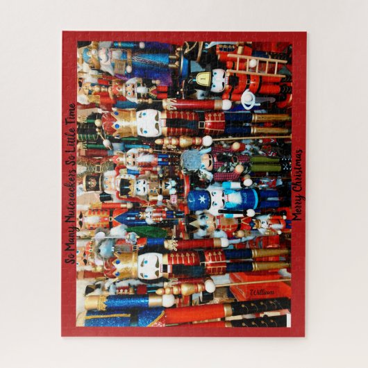 Nutcracker Verborgen NAAM Aangepaste kerstcadeaus Legpuzzel (Verticaal)