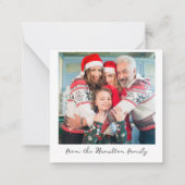 Nutcracker Waterverf Merry-kerstfoto Notitiekaartje (Achterkant)