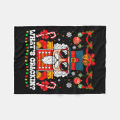 Nutcracker What's Crackin Funny Christmas Men Wome Fleece Deken (Voorkant (Horizontaal))