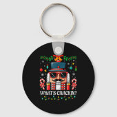 Nutcracker What's Crackin Funny Christmas Men Wome Sleutelhanger (Voorkant)