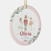 Nutcracker Winter Ballet Kerstmis Keramisch Ornament (Rechts)