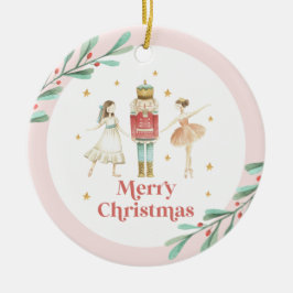 Nutcracker Winter Ballet Kerstmis Keramisch Ornament