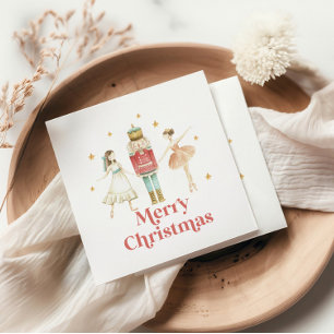 Nutcracker Winter Ballet Kerstmis Napkins Servet