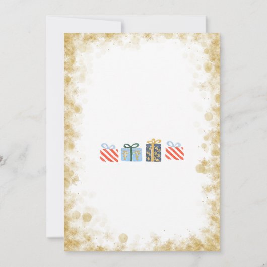 Nutcracker Winter Birthday Boy Invitation Kaart (Achterkant)