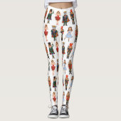 Nutcracker Winter Holiday Ugly Kerstmis Leggings (Voorkant)