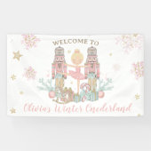 Nutcracker Winter Onederland 1e verjaardag achterg Spandoek (Horizontaal)