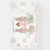 Nutcracker Winter Onederland 1e verjaardag achterg Spandoek (Verticaal)