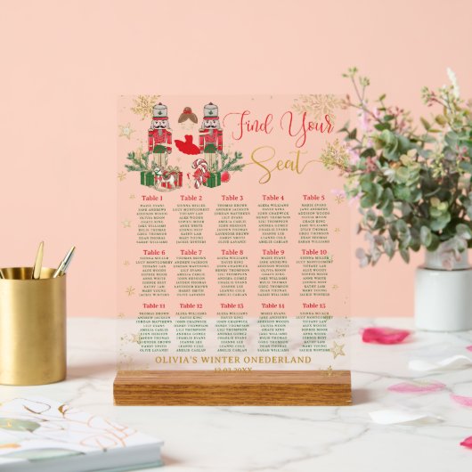 Nutcracker Winter Onederland 1er Anniversaire Plan (Mariage)