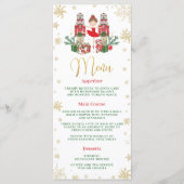 Nutcracker Winter Onederland 1st Birthday Menu (Voorkant)
