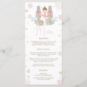 Nutcracker Winter Onederland 1st Birthday Menu (Voorkant)