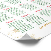 Nutcracker Winter Onederland 1st Birthday Seating  Poster (Hoek)