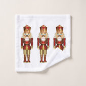 Nutcrackers Amusants Noël Jeu de bain de vacances (Gant de toilette)