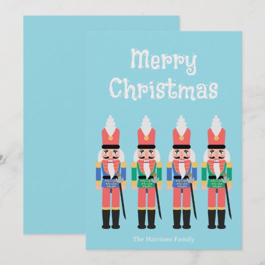 Nutcrackers Feestdagenkaart (Voorkant / Achterkant)