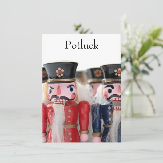 Nutcrackers groep potluck kaart (Staand voorkant)